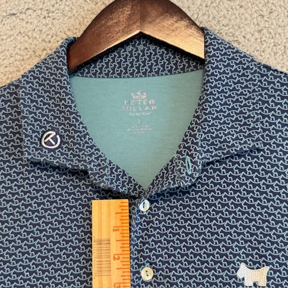 Scotty Cameron x Peter Millar Golf Polo Large Circle T Logo Dog All Over Print - - Picture 13 of 16